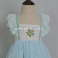 handmade embroidery summer boutique dress for kids